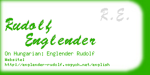 rudolf englender business card